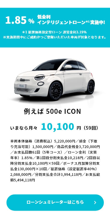 1.85%低金利インテリジェントローン＊1 実施中!