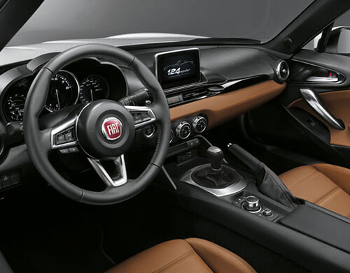 アバルト124スパイダーロワーダッシュボード(新車取外し) アバルト(純正) ロワーダッシュボード アルカンターラ のパーツ